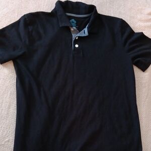 YOUNG Men's THERE Abouts XL Husky 18/20 Black Polo Shirt